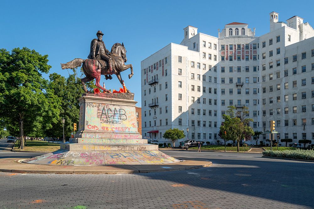 So when he learned about the toppling of the Jefferson Davis statue on Monument Avenue in Richmond on July 11, he made a spur-of-the-moment decision: