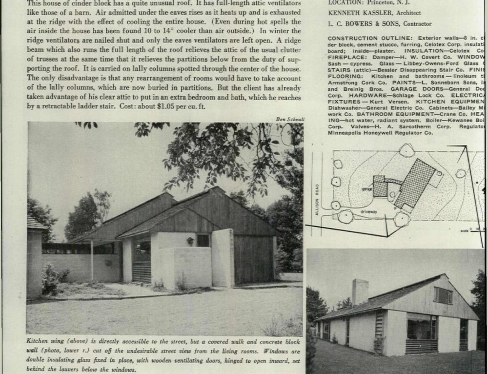 Natural Ventilation House, Princeton NJ