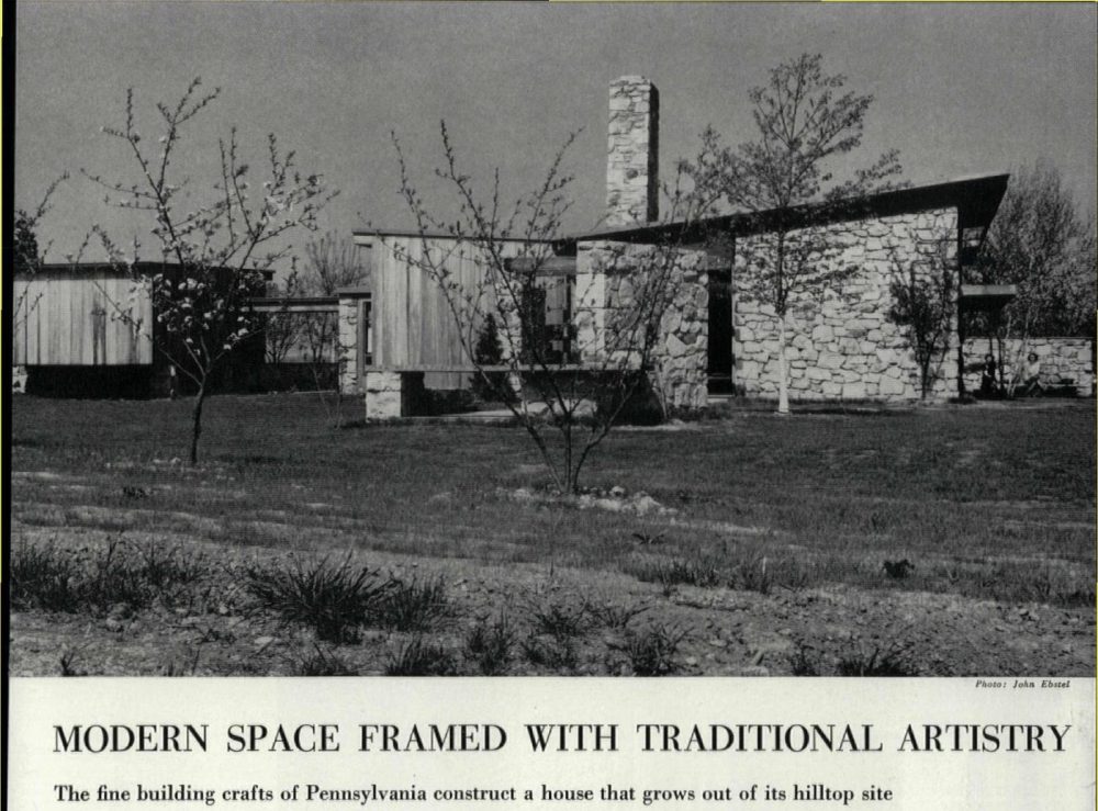 The Morton (Bubby) and Lenore Weiss House, Norristown/Eagleville PA by Louis Kahn