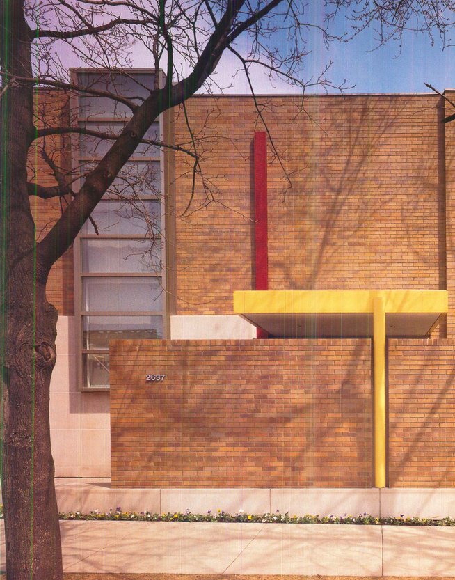 The Andrea and Ira Zorn House, aka Brick & Glass House, 2637 North Greenview Avenue, Lincoln Park, Chicago IL