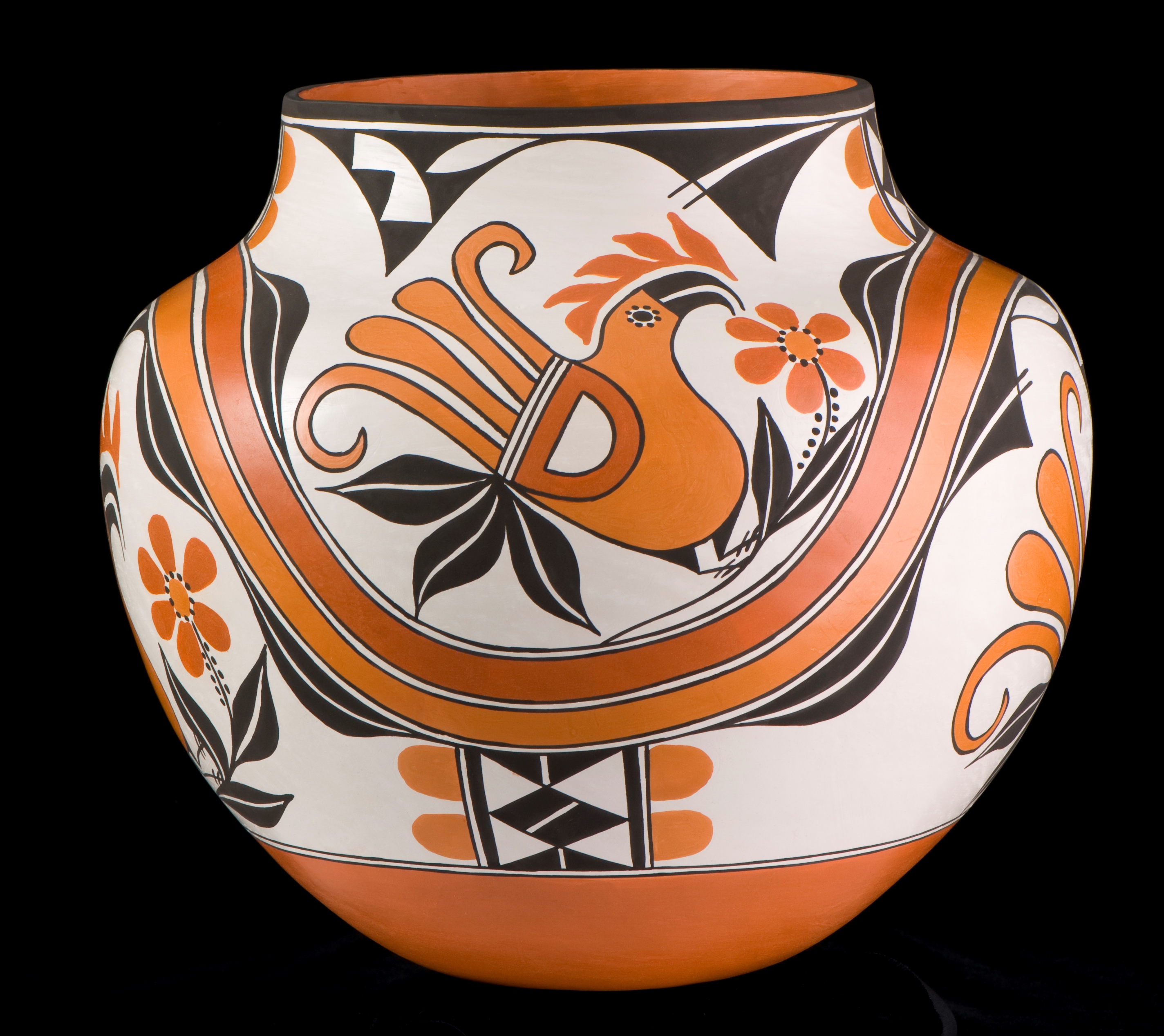 A timeline from the earliest pieces to the present contextualizes it all with ceramics from around the world.