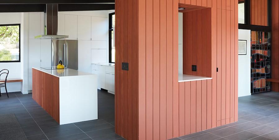 Klopf Architecture has restored a 1962 Roger Lee-designed midcentury modern in Stanford, Calif.