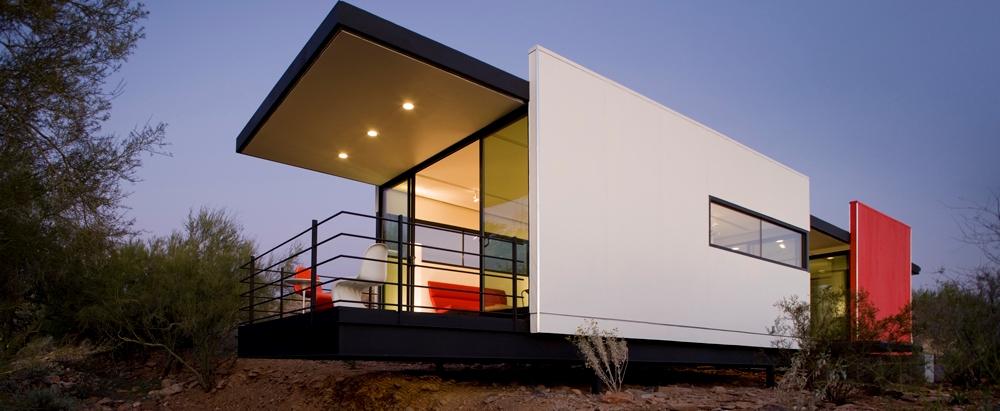 With 36 SIPs, the elegant little 600-square-foot home absorbs the winter sun while providing plenty of shade during summer.