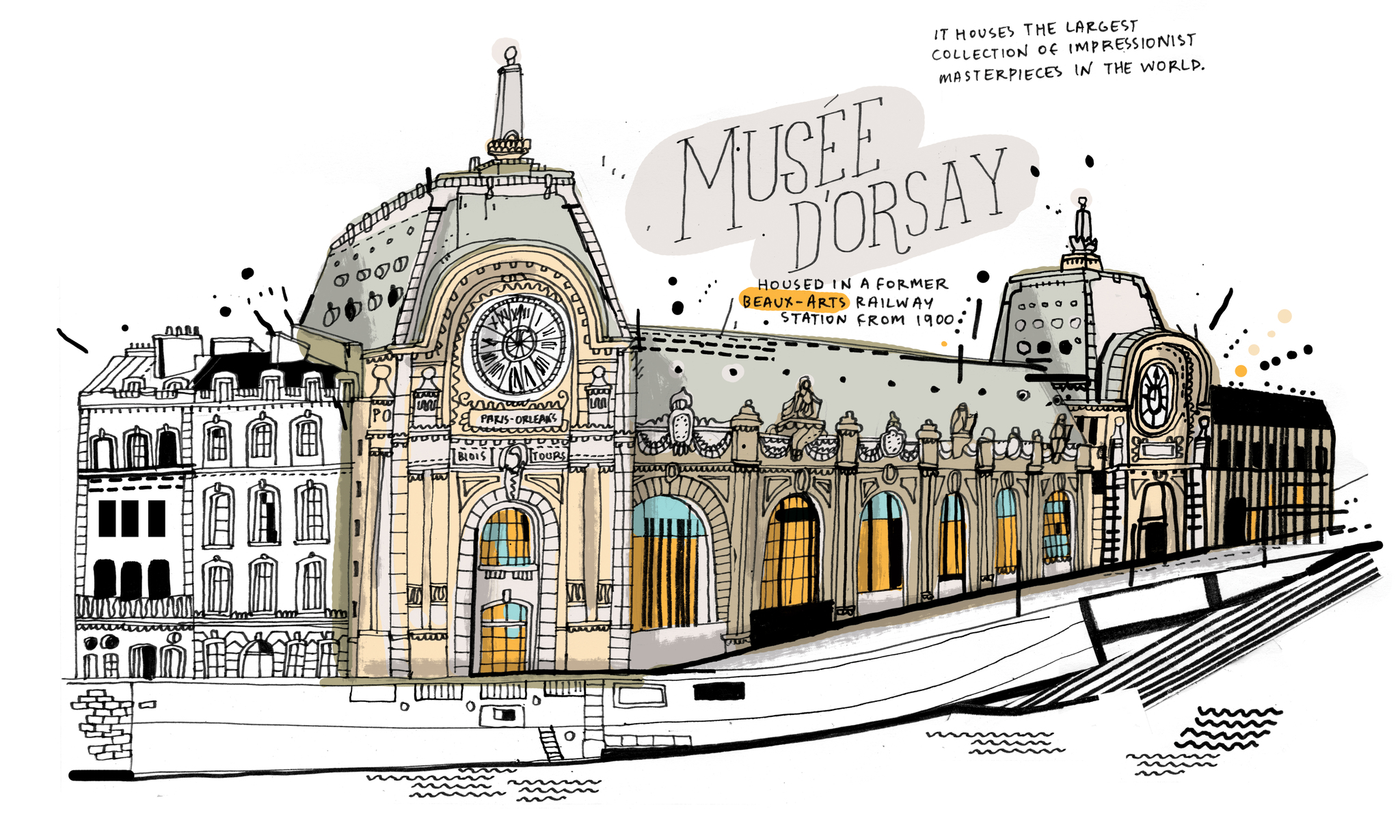 To Paris. And a new book called – wait for it – “All the Buildings in Paris.” Where the New York tome featured mostly unknown Manhattan structures, this one’s about half and half monumental buildings - like the Louvre and Eiffel Tower - and lesser-known ones.