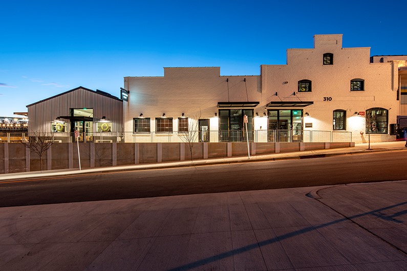 “During the time we were doing the renovation, West Street was lowered for a railroad bridge and that was a huge juggle for us,” says Nicole Alvarez, architect at Clearscapes. “It was just very forbidding.”