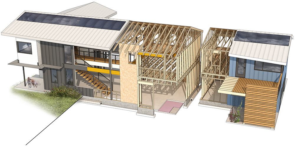 It was designed for a couple – he’s a musician and she’s a professor at Duke University.