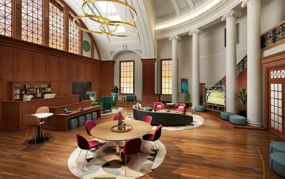 “When a new courthouse was designed and constructed several blocks down Main Street, the state held onto it, and the city said: ‘Why not sell it? We think we can do something pretty cool with it,’” says Phil Renzi, senior project manager at The Architectural Team in Chelsea, Mass.