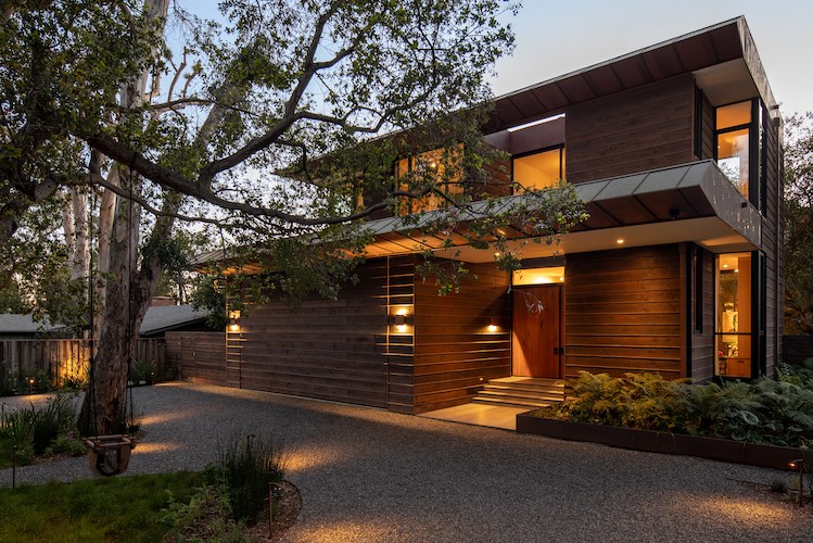 Outside at Dusk, Rustic County Residence