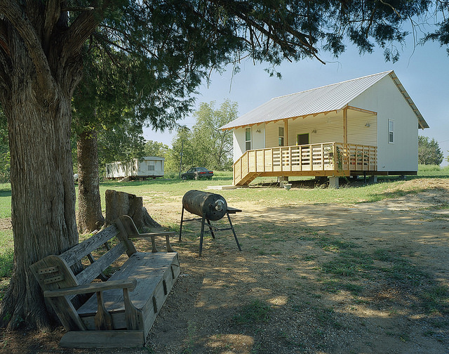 “In 13 years we’ve built 30 homes within our service population,” says Rusty Smith, associate director at Rural Studio. “They’re in Hale County, close to border of Alabama,”