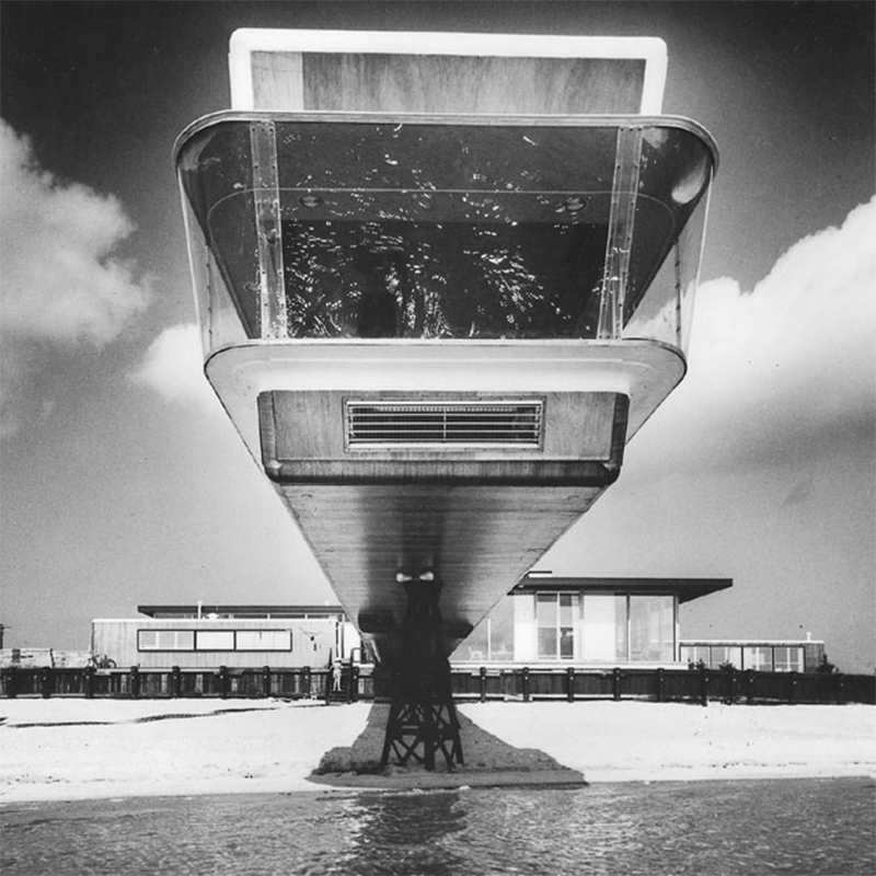 John Snyder House, Shelter Island NY. Photo courtesy Bertrand Goldberg Archives.