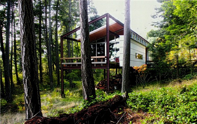The Gordon Walker and Sandie Pope Cabin, Orcas Island WA by Gordon Walker