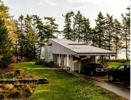 The Jane and Pat Rogers Cabin, Lopez Island WA by Gordon Walker