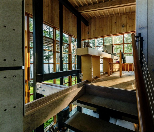 The Jane and Pat Rogers Cabin, Lopez Island WA by Gordon Walker
