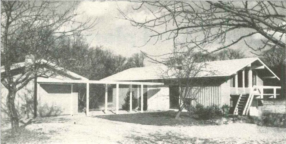 Techbuilt Two-Story House. Designed by Carl Koch. Built by Techbuilt, Inc. Koch'