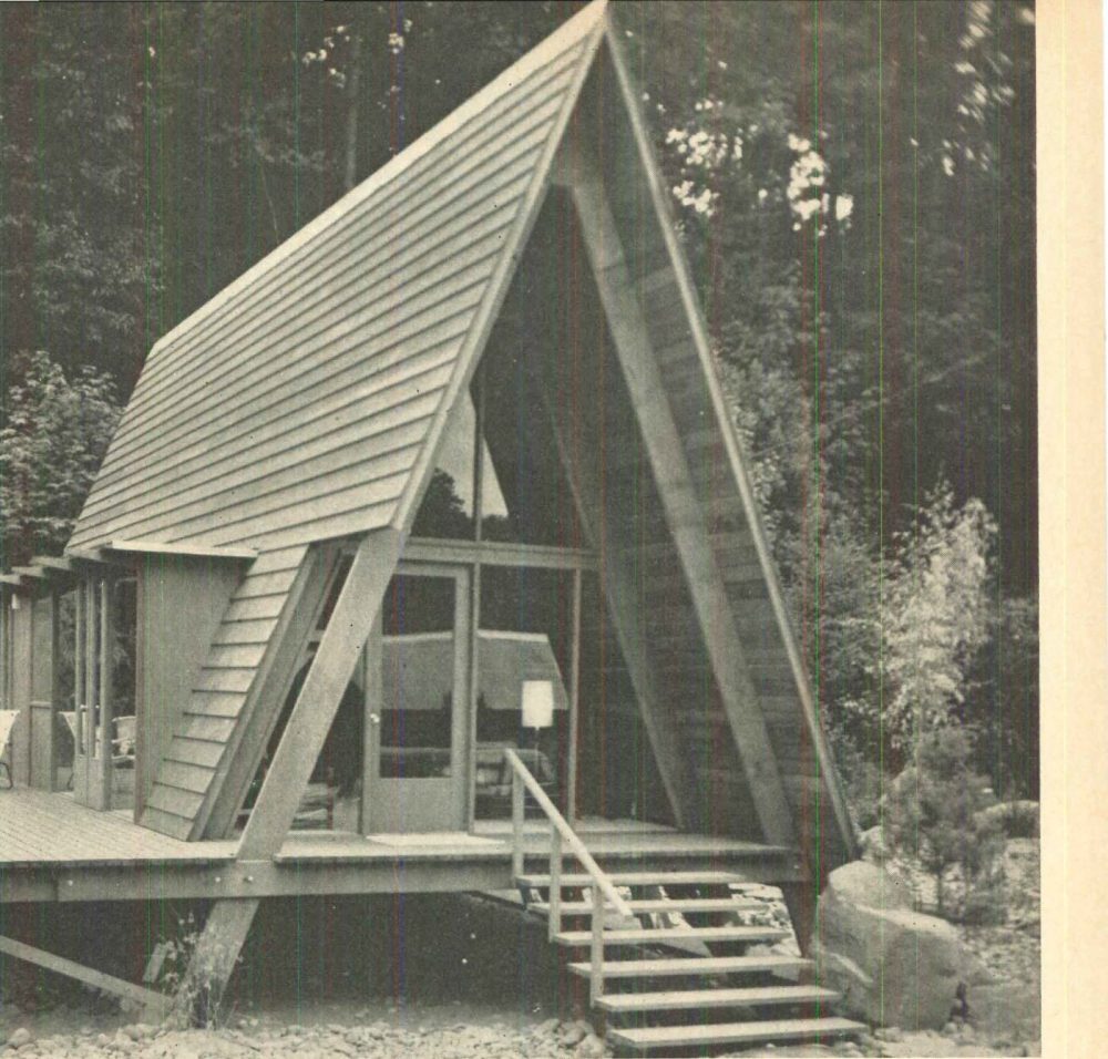 Sturdi-Bilt A-Frame House. Built by Sturdi-Bilt Homes. The unusual A-frame form