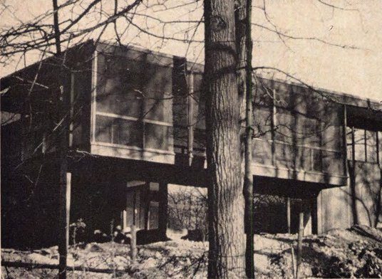 Flat-Roofed Two-Level House in Great Neck, Great Neck NY