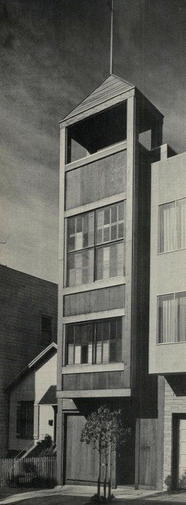 Fifteen-Foot-Lot House in San Francisco by Herbert D. Kosovitz