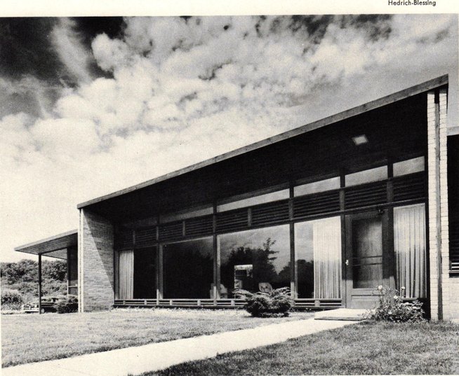 The William E. Neuman House, Yorkshire Drive, DuPage County IL by Keck and Keck