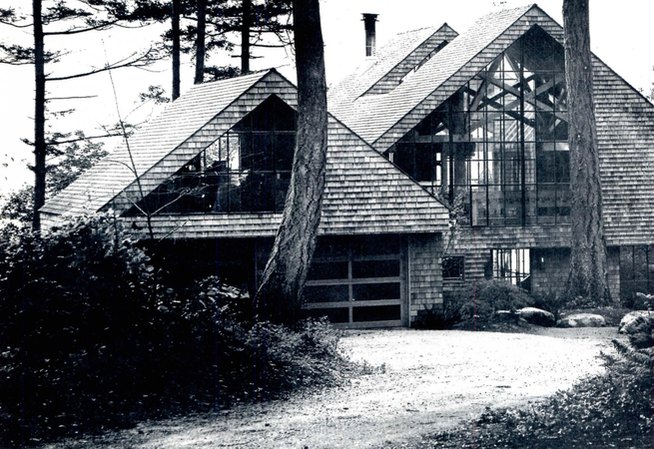 The Peggy Moore House, Mutiny Bay, Puget Sound WA by Arne Bystrom