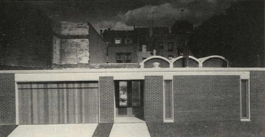 Split-Level House with Moat, Philadelphia PA