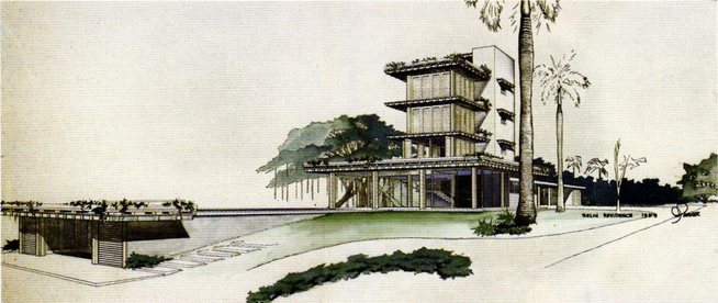 The Belin Residence II, aka Belin Bay Tower by Alfred Browning Parker