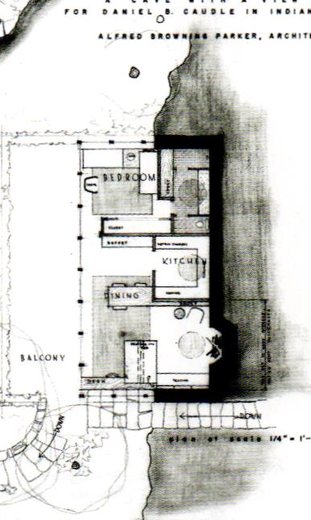 The Caudle Residence, aka A Cave with a View by Alfred Browning Parker