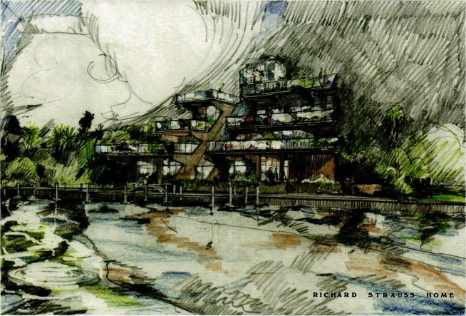 The Richard Strauss Residence by Alfred Browning Parker