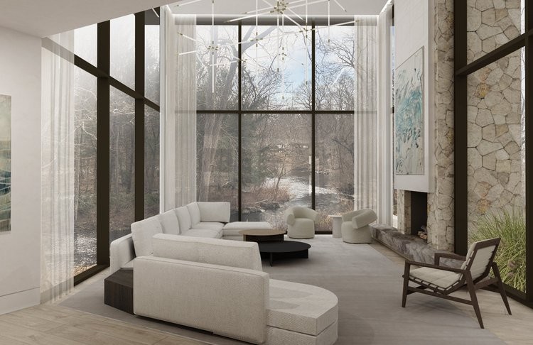 Saugatuck River House, Westport CT by Sacha Roubeni