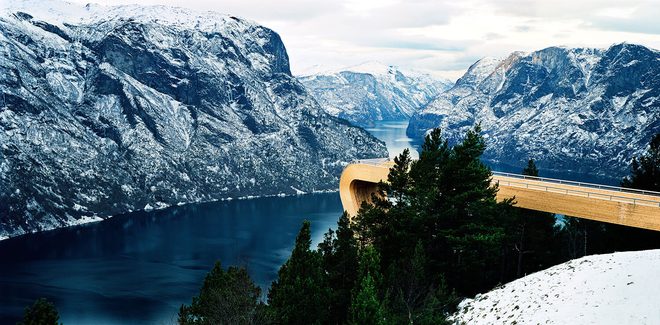The Aurland Lookout, Aurland, Norway by Todd Saunders