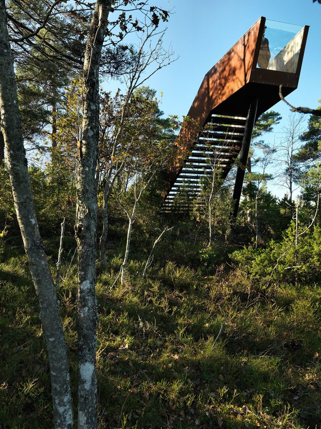 The Stokke Forest Stair, aka Himmeltrappen, Sti for Øye, Stokke, Norway by Todd Saunders